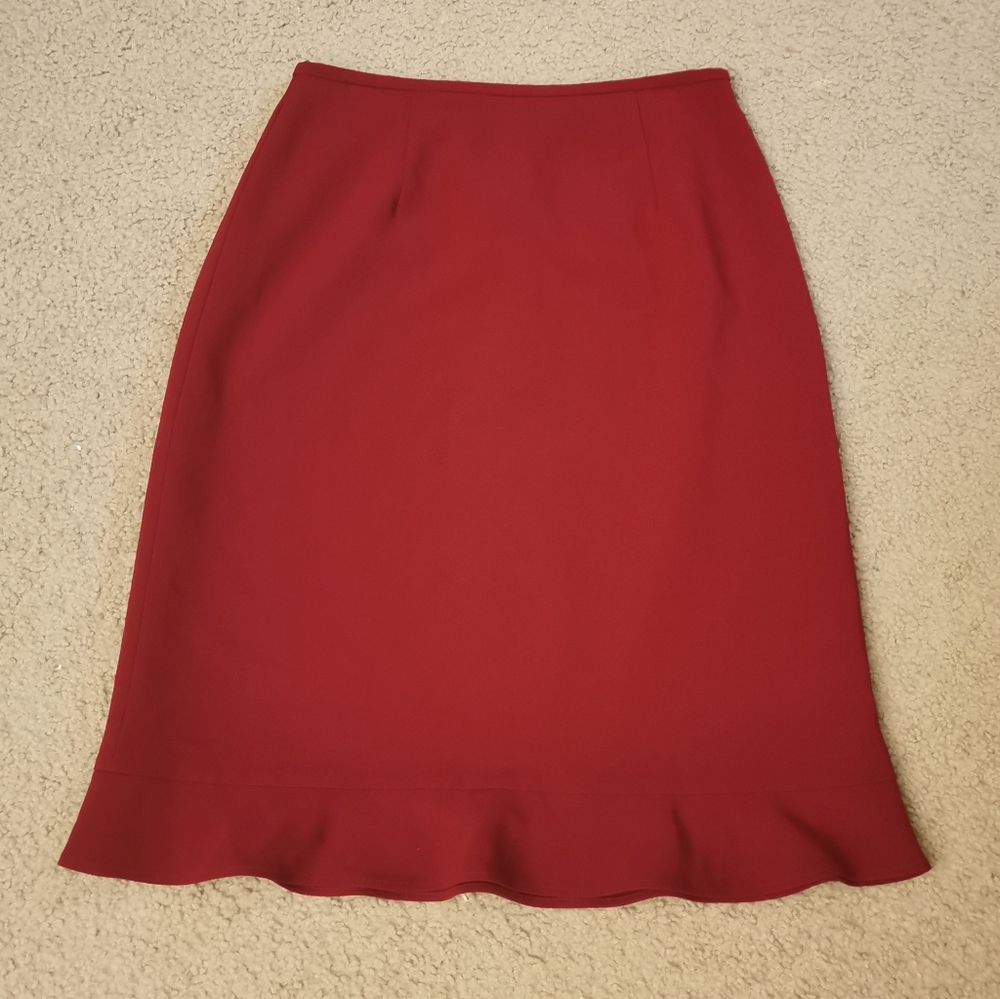 Jones New York Red Skirt Size 8